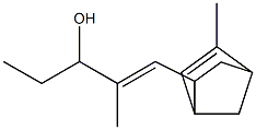 2-Methyl-1-(5-methylbicyclo[2.2.1]hept-5-en-2-yl)-1-penten-3-ol,,结构式