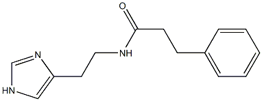 N-[2-(1H-Imidazol-4-yl)ethyl]-3-phenylpropionamide,,结构式