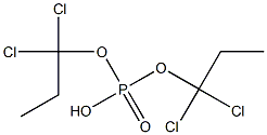 Phosphoric acid hydrogen bis(1,1-dichloropropyl) ester|