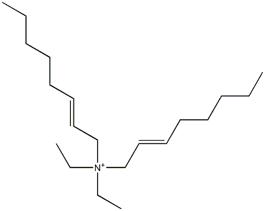 N,N-Diethyl-N,N-di(2-octenyl)aminium Structure