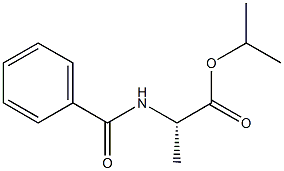 N-Benzoyl-L-alanine isopropyl ester Structure