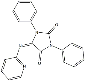 5-(2-Pyridinyl)imino-1,3-diphenyl-3,5-dihydro-1H-imidazole-2,4-dione 结构式