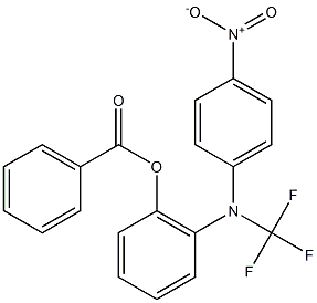 2-(3-Trifluoromethyl-4-nitrophenylamino)phenol benzoate,,结构式