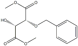 (2R,3R)-2-Hydroxy-3-benzyloxysuccinic acid dimethyl ester,,结构式