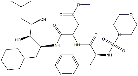 4-[[(1S,2R,3S)-1-(Cyclohexylmethyl)-2,3-dihydroxy-5-methylhexyl]amino]-4-oxo-3-[(S)-2-(4-morpholinylsulfonylamino)-3-phenylpropanoylamino]butyric acid methyl ester|