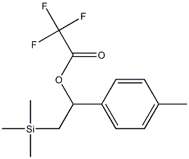 Trifluoroacetic acid [1-(4-methylphenyl)-2-(trimethylsilyl)ethyl] ester Structure