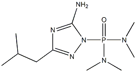 (5-Amino-3-isobutyl-1H-1,2,4-triazol-1-yl)bis(dimethylamino)phosphine oxide,,结构式