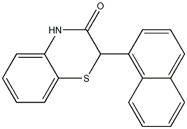 2-(1-ナフチル)-2H-1,4-ベンゾチアジン-3(4H)-オン 化学構造式