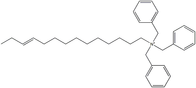 (11-テトラデセニル)トリベンジルアミニウム 化学構造式