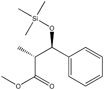 (2R,3R)-2-Methyl-3-trimethylsiloxy-3-phenylpropanoic acid methyl ester Structure