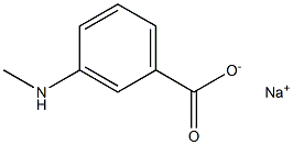 m-(Methylamino)benzoic acid sodium salt Structure