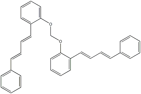 Bis[2-(4-phenyl-1,3-butadien-1-yl)phenoxy]methane,,结构式