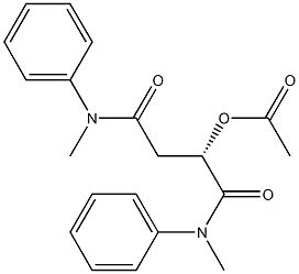 [2S,(+)]-2-(Acetyloxy)-N,N'-dimethyl-N,N'-diphenylsuccinamide,,结构式