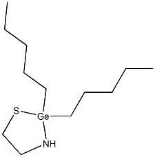 2,2-ジペンチル-1,3,2-チアザゲルモリジン 化学構造式