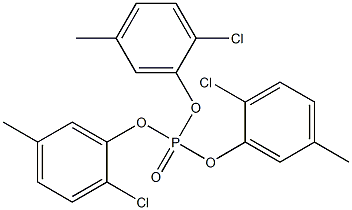 Phosphoric acid tris(2-chloro-5-methylphenyl) ester Structure