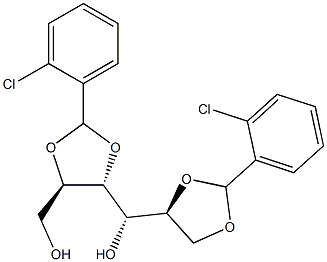 2-O,3-O:5-O,6-O-Bis(2-chlorobenzylidene)-L-glucitol Structure