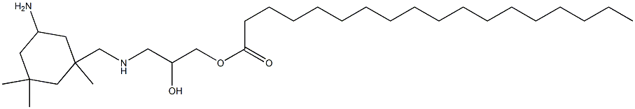 3-[[N-(3-Octadecanoyloxy-2-hydroxypropyl)amino]methyl]-3,5,5-trimethylcyclohexylamine Structure