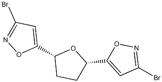 (2S,5R)-Tetrahydro-2,5-bis(3-bromoisoxazol-5-yl)furan Structure