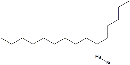 (1-Pentyldecyl)magnesium bromide Structure