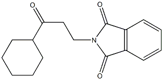 2-(3-Oxo-3-cyclohexylpropyl)-2H-isoindole-1,3-dione 结构式
