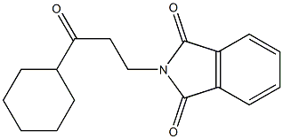 2-(3-Oxo-3-cyclohexylpropyl)-2H-isoindole-1,3-dione,,结构式