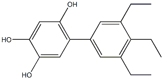 5-(3,4,5-Triethylphenyl)benzene-1,2,4-triol|