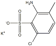 2-Amino-6-chloro-3-methylbenzenesulfonic acid potassium salt Struktur