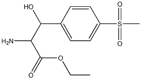 2-Amino-3-hydroxy-3-[p-(methylsulfonyl)phenyl]propionic acid ethyl ester,,结构式