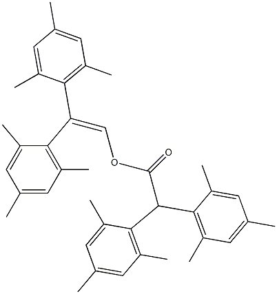 ジメシチル酢酸2,2-ジメシチルエテニル 化学構造式