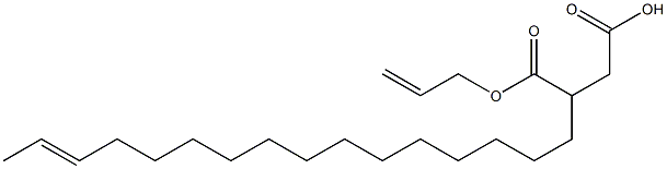 3-(14-Hexadecenyl)succinic acid 1-hydrogen 4-allyl ester Structure