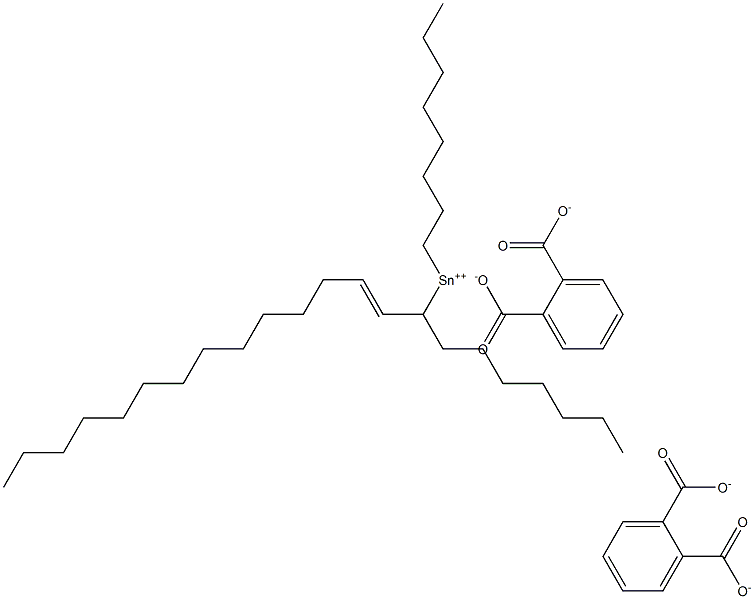Bis[phthalic acid 1-(1-tetradecenyl)]dioctyltin(IV) salt 结构式