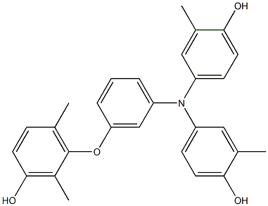  N,N-Bis(4-hydroxy-3-methylphenyl)-3-(3-hydroxy-2,6-dimethylphenoxy)benzenamine