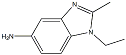 1-エチル-2-メチル-1H-ベンゾイミダゾール-5-アミン 化学構造式