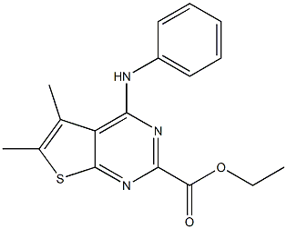 5,6-Dimethyl-4-(phenylamino)thieno[2,3-d]pyrimidine-2-carboxylic acid ethyl ester