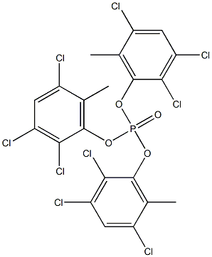 Phosphoric acid tris(2,3,5-trichloro-6-methylphenyl) ester Structure