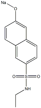N-Ethyl-6-sodiooxy-2-naphthalenesulfonamide 结构式
