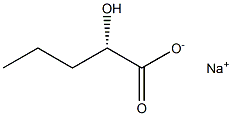 [S,(-)]-2-Hydroxyvaleric acid sodium salt Struktur