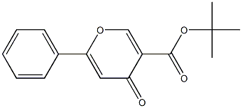 6-Phenyl-4-oxo-4H-pyran-3-carboxylic acid tert-butyl ester Structure