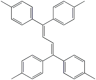 1,1,4,4-Tetrakis(4-methylphenyl)-1,3-butadiene Struktur