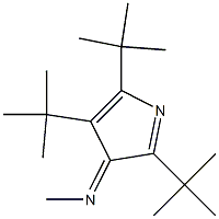 2,4,5-Tri-tert-butyl-3-(methylimino)-3H-pyrrole,,结构式