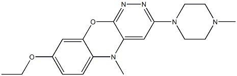 8-Ethoxy-5-methyl-3-(4-methyl-1-piperazinyl)-5H-pyridazino[3,4-b][1,4]benzoxazine|