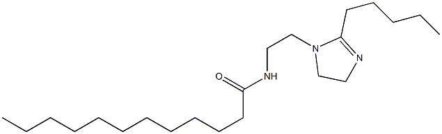 1-(2-ラウロイルアミノエチル)-2-ペンチル-2-イミダゾリン 化学構造式