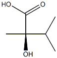 (R)-2,3-Dimethyl-2-hydroxybutanoic acid Struktur