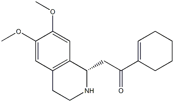 (1S)-6,7-Dimethoxy-1,2,3,4-tetrahydro-1-[(1-cyclohexenyl)carbonylmethyl]isoquinoline|