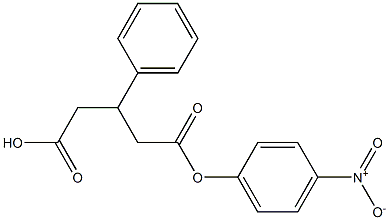3-Phenylglutaric acid hydrogen 1-(4-nitrophenyl) ester,,结构式