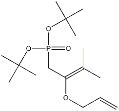 [2-(2-Propenyloxy)-3-methyl-2-butenyl]phosphonic acid di-tert-butyl ester 结构式