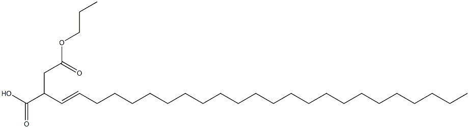 2-(1-Tetracosenyl)succinic acid 1-hydrogen 4-propyl ester 结构式