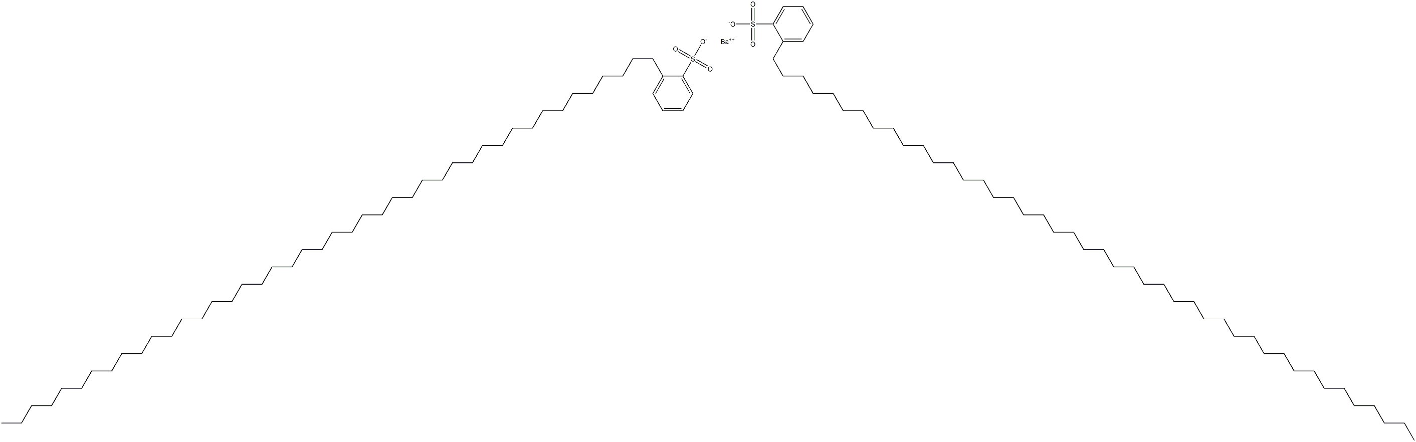 ビス[2-(テトラテトラコンタン-1-イル)ベンゼンスルホン酸]バリウム 化学構造式