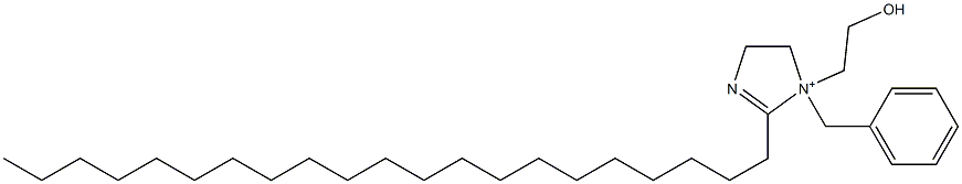 2-Henicosyl-4,5-dihydro-1-(2-hydroxyethyl)-1-(phenylmethyl)-1H-imidazol-1-ium Structure