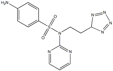 4-Amino-N-(2-pyrimidinyl)-N-[2-(5H-tetrazol-5-yl)ethyl]benzenesulfonamide Structure